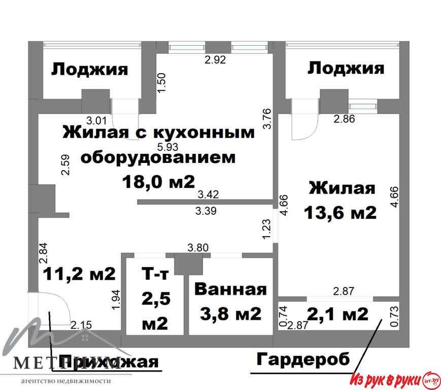 2-х комнатная новостройка по ул.Жуковского,16 у метро Ковальская Слобо