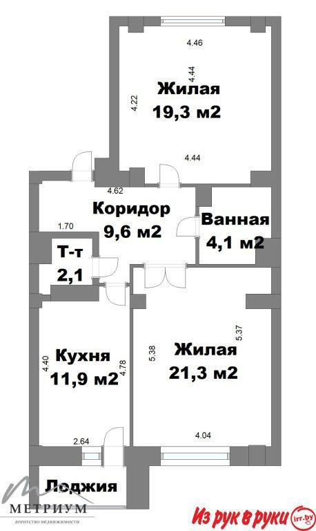 2-комнатная квартира по ул. Грушевская, 86