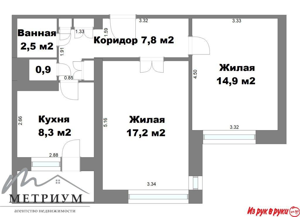 2-х комнатная квартира по ул. Пулихова, д.23