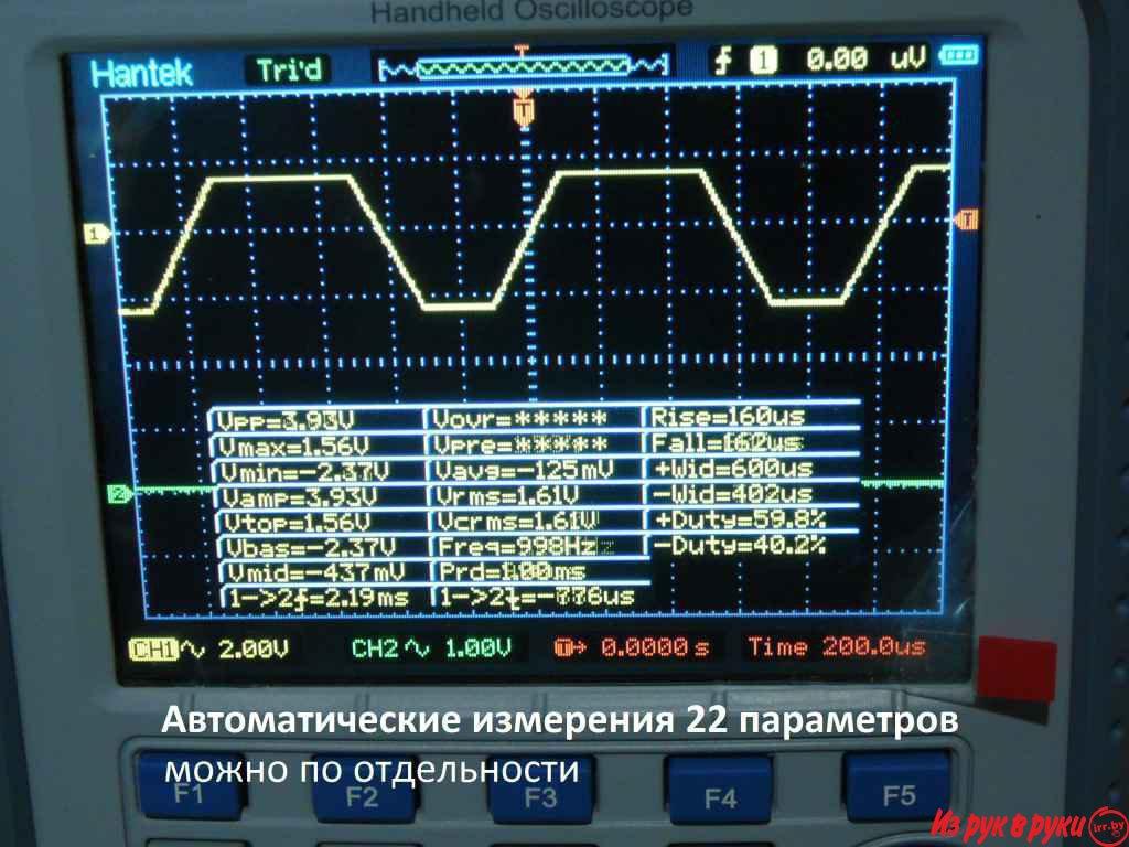 Цифровой осциллограф 5 в 1 - Hantek DSO8060 (новый