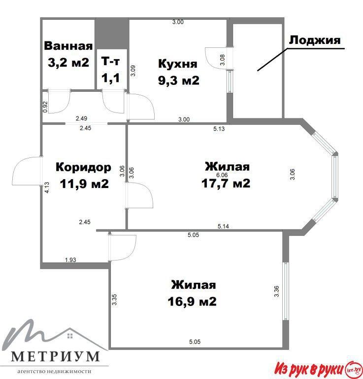 2-ая квартира, ул. Люцинская, 1 во Фрунзенском районе