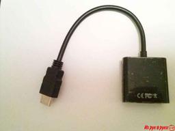 Переходник HDMI - VGA

VGA - female "мама"
HDMI - male "папа"
Цвет - ч