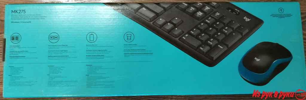 Клавиатура + мышь Logitech Wireless Combo MK275. В запечатанной упаков