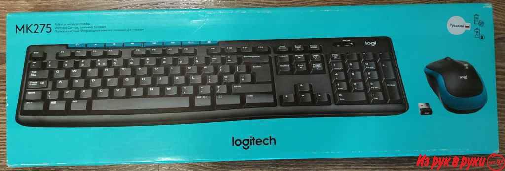 Клавиатура + мышь Logitech Wireless Combo MK275. В запечатанной упаков