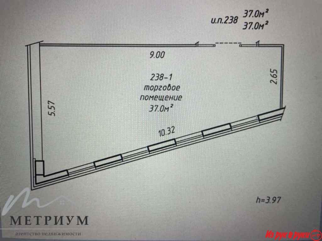 Аренда офиса 37м2, ул. Петра Мстиславца, 3