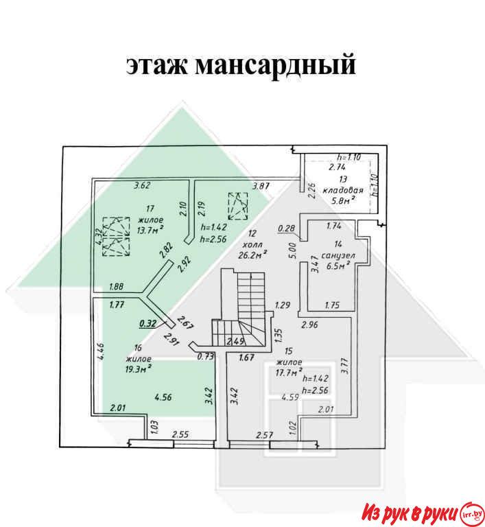 Предлагаем купить мансардный жилой дом 2019 года постройки