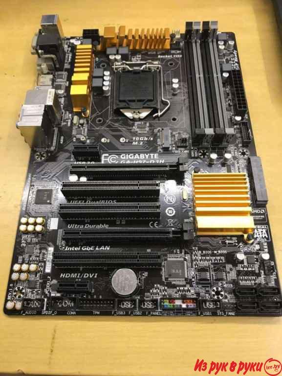 Звоните в любое время. 
Gigabyte GA H97 D3H: эта материнская плата час