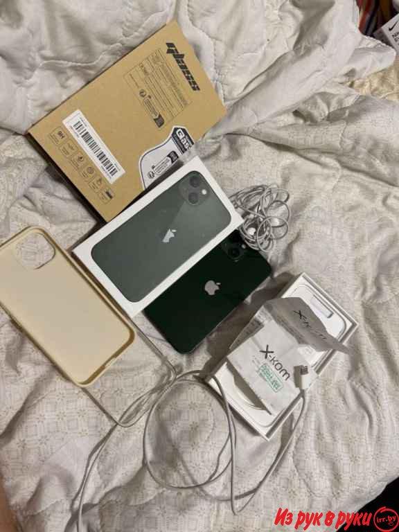 iPhone 13 GREEN состояние идеальное. Продам!Без обмена! Аккумулятор 89