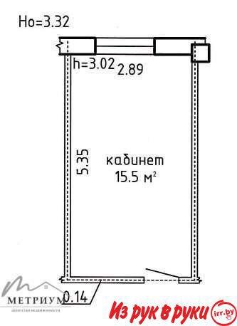 Продажа офиса 15,5 м2, ул. Ратомская, 1Б в БЦ «Добродеево»