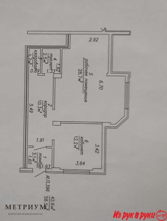 Торговое помещение 58,5 м2, ул. Городецкая, 22