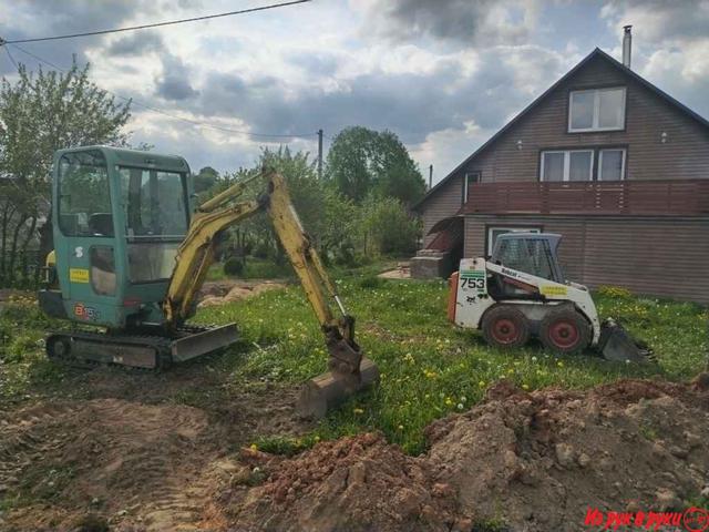 Услуги мини экскаватора, мини погрузчика в Дзержинске, Дзержинском рай