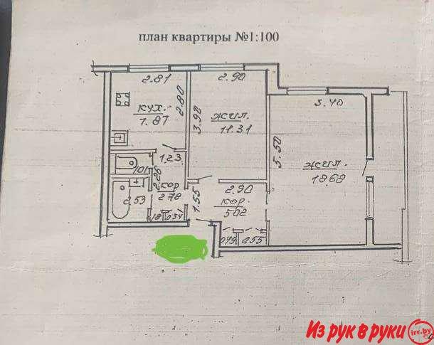 Продается достойная вашего внимания 2-х комнатная квартира на 10-ом эт