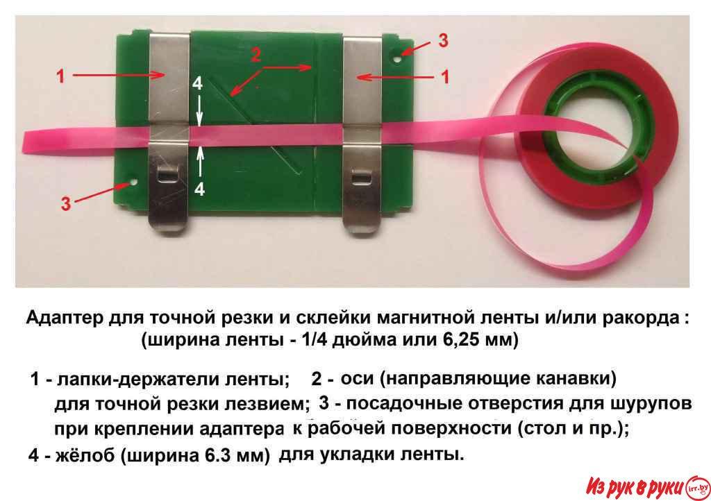 Набор для склейки магнитофонной ленты с ракордом