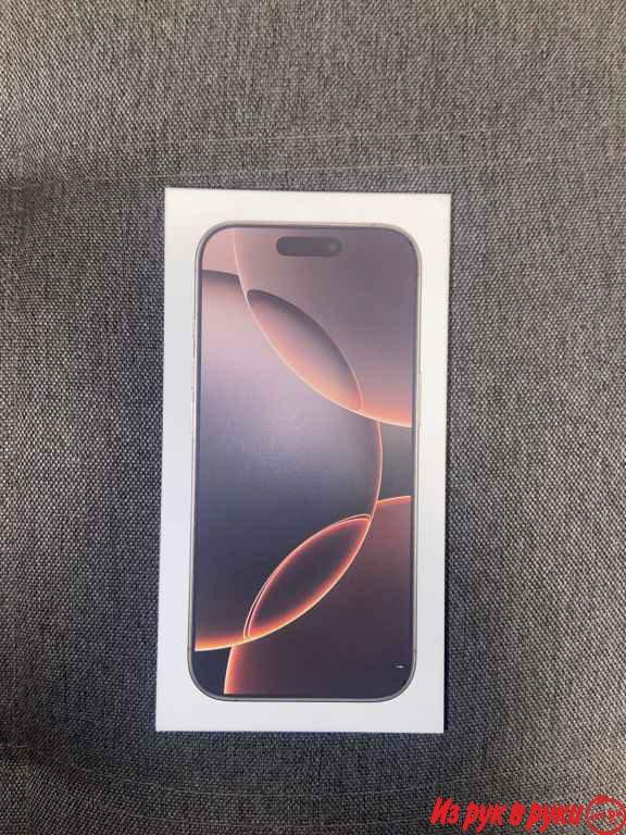 iPhone 16 pro 256 Hb desert titanium. Новый, запечатанный и не активир