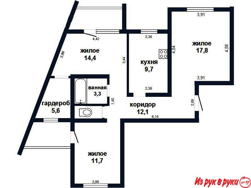 Предлагаем купить просторную 3к. квартиру в Центре, ул. Воровского. Кв