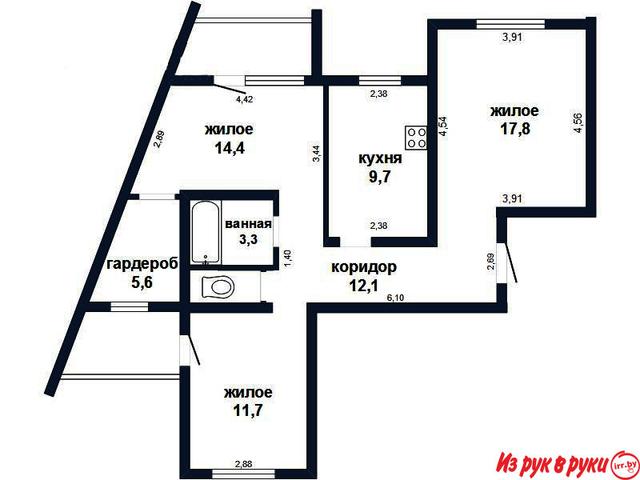 Предлагаем купить просторную 3к. квартиру в Центре, ул. Воровского. Кв