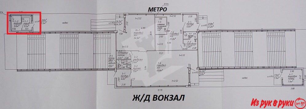 Продается торговое помещение площадью 7,3 кв.м.
расположенное на выход