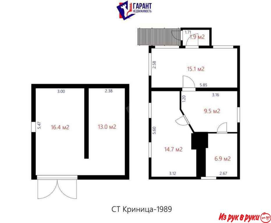 Дача расположена в СТ Криница- 1989, в 2 км от деревни Паперня- место,