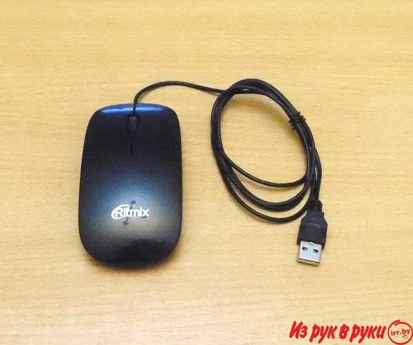 Мышь для ноутбука Ritmix ROM-303 Optical USB 800dpi Black.