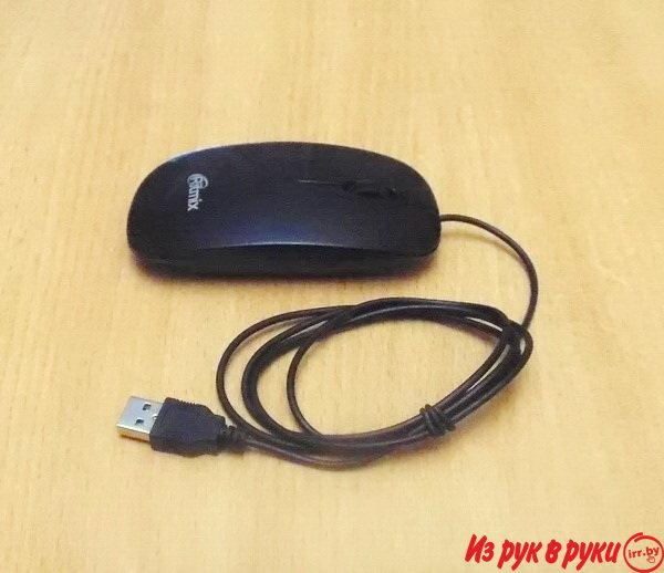 Мышь для ноутбука Ritmix ROM-303 Optical USB 800dpi Black.