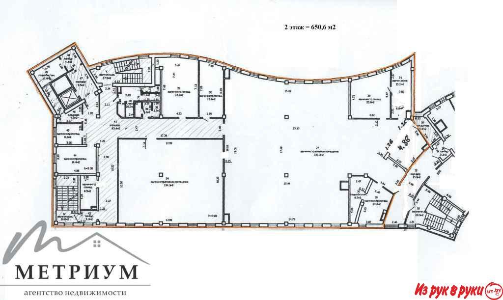 Аренда офиса 650,6кв.м. ул. Независимости 186