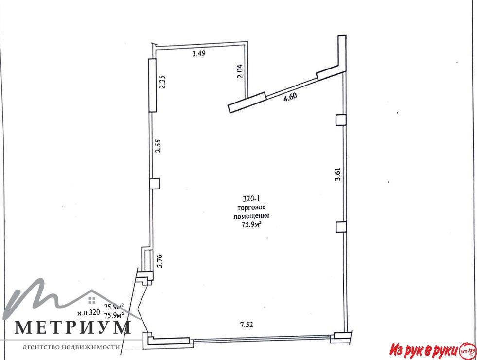 Торговое помещение 75,9 м2, ул. Алферова, д.16