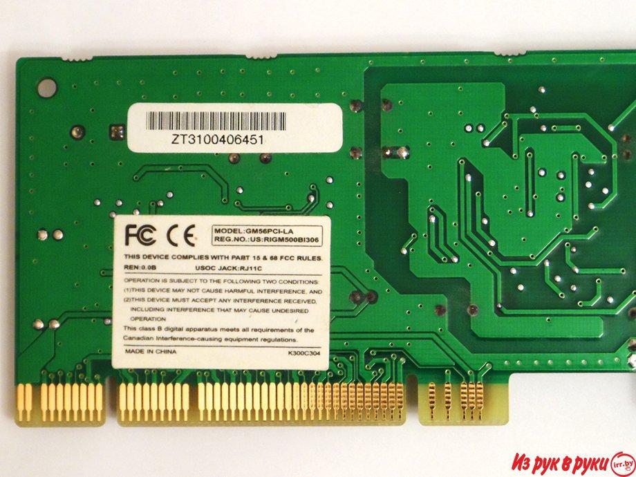 Модем Genius GM56PCI-LA, без торга

Brand - Genius
Model - GM56PCI-LA
