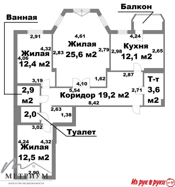 Продается уютная 3 комнатная квартира по Турова 3