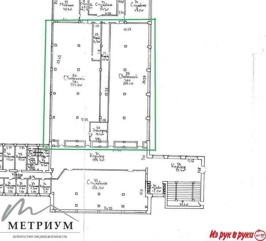 Офис 660м2 в центре Минска, ул.Киселева,12