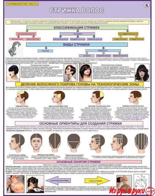Парикмахерские работы. Учебно-информационные плакаты для колледжа и Уч