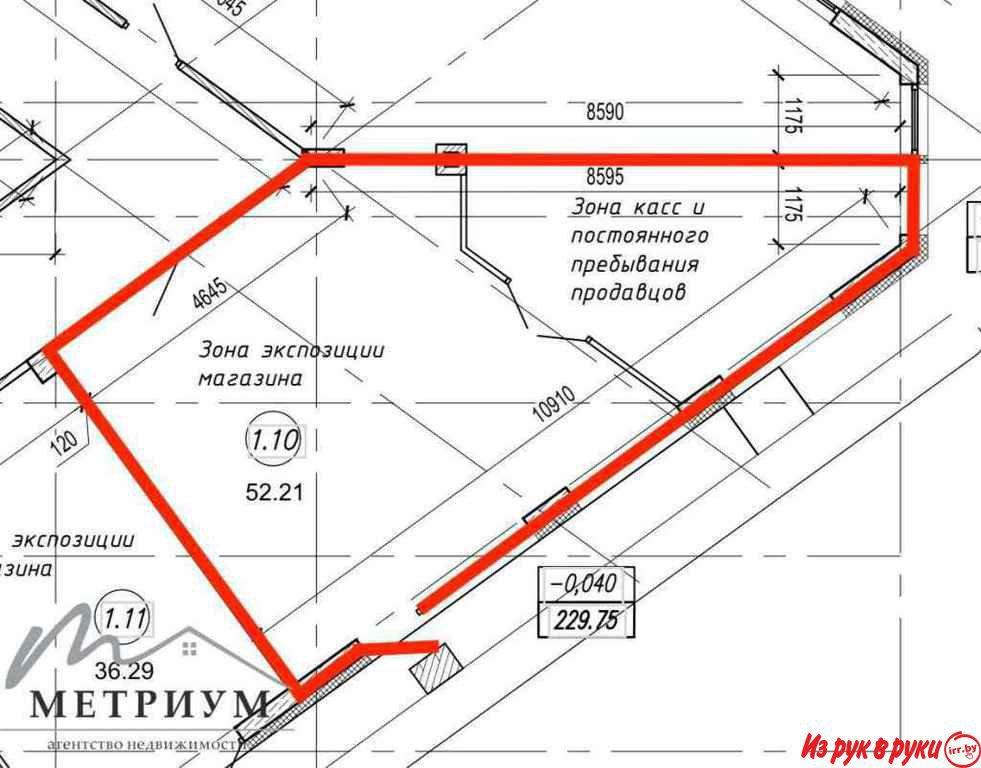 Офис 52,2 кв.м., ул. Брилевская, 27