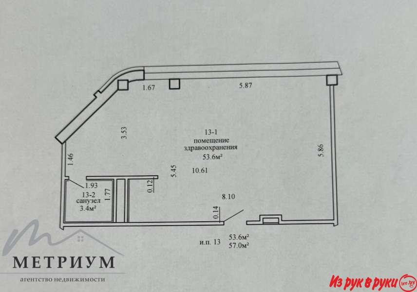 Офис 57м2 по ул. Франциска Скорины 12