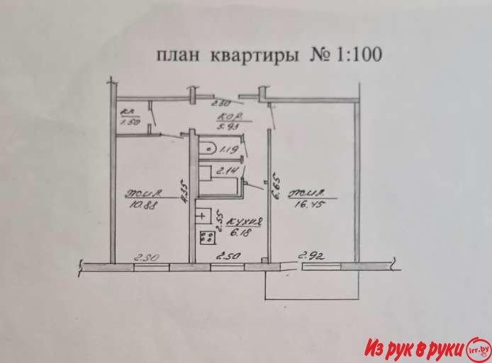 Продается 2-х комнатная квартира в г. Могилёве, по адресу: ул. Кутепов