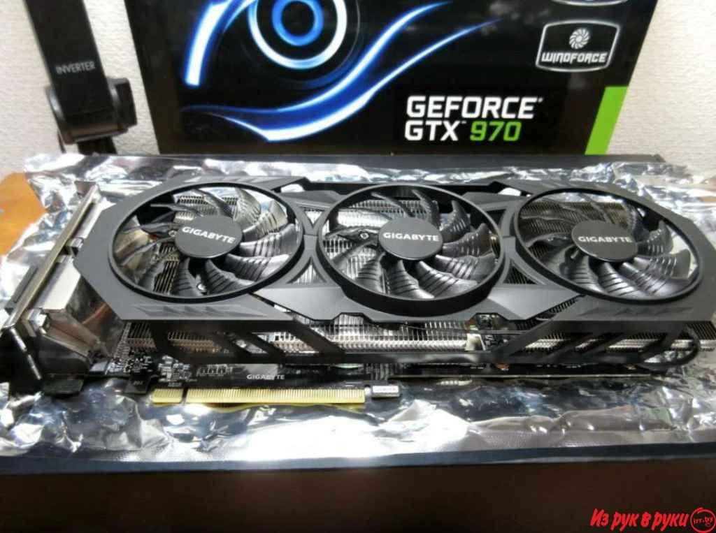 Видеокарта игровая. Gigabyte GeForce GTX 970 G1 Gaming windforce .giga