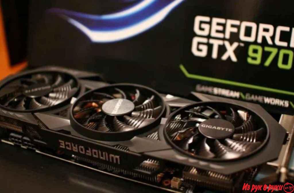 Видеокарта игровая. Gigabyte GeForce GTX 970 G1 Gaming windforce .giga