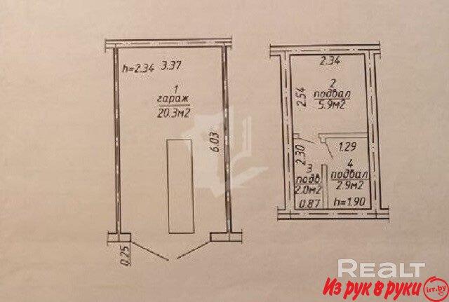 Продается гараж с подвалом в гаражно-потребительском кооперативе «Минс