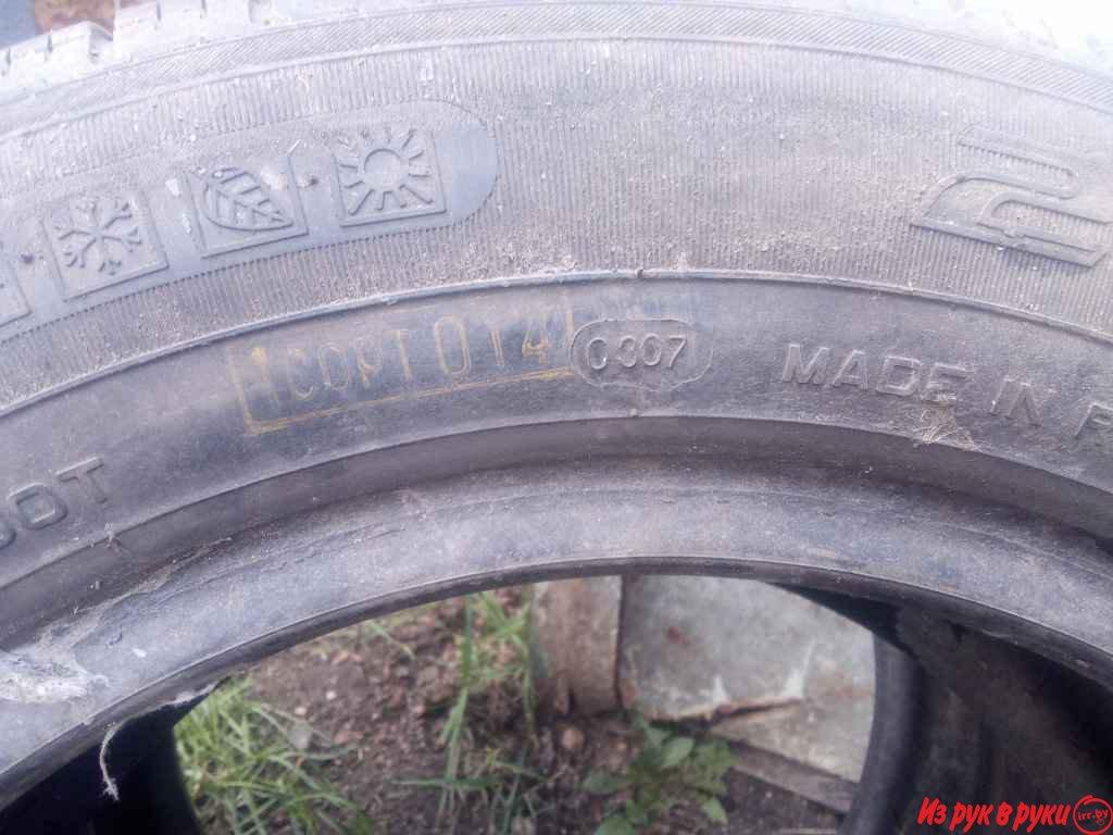 Продаю шины кама-евро 205/60 r15 три штуки остаток протектора 6 мм хор