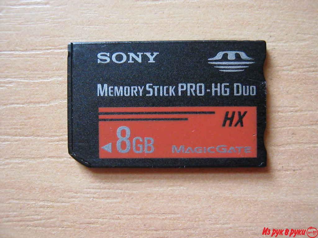 Карта памяти (ORIGINAL) SONY Memory Stick PRO - HG Duo на 8 GB