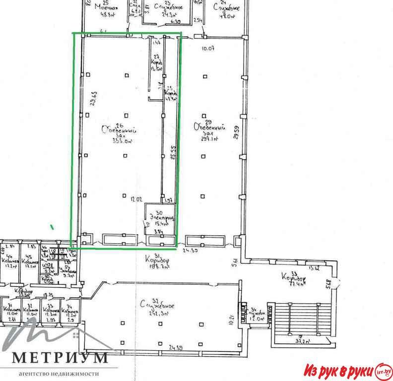 Помещение 333м2 под сферу услуг, ул.Киселева,12