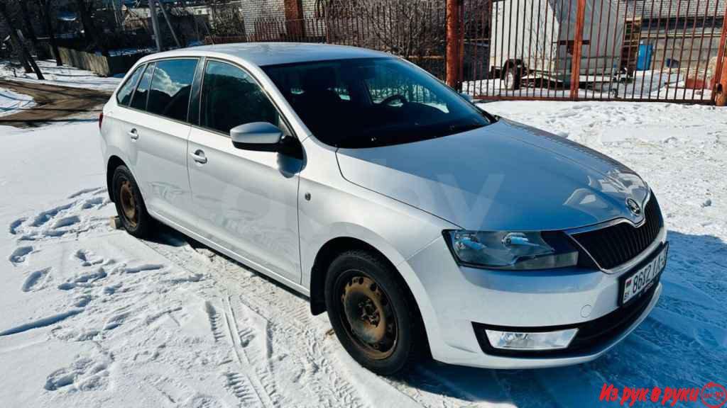 Skoda Rapid, 2014 г.в., механика, цвет: серебристый