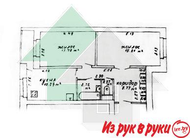 2-комн. квартира, Пушкинская ул, 4/5, площадь: общая 55.1 кв.м., жилая