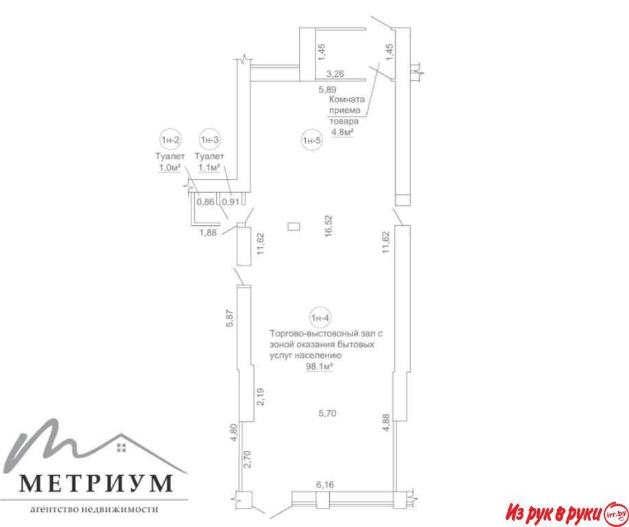 Помещение 104 м2, пр-т Партизанский, д. 23а