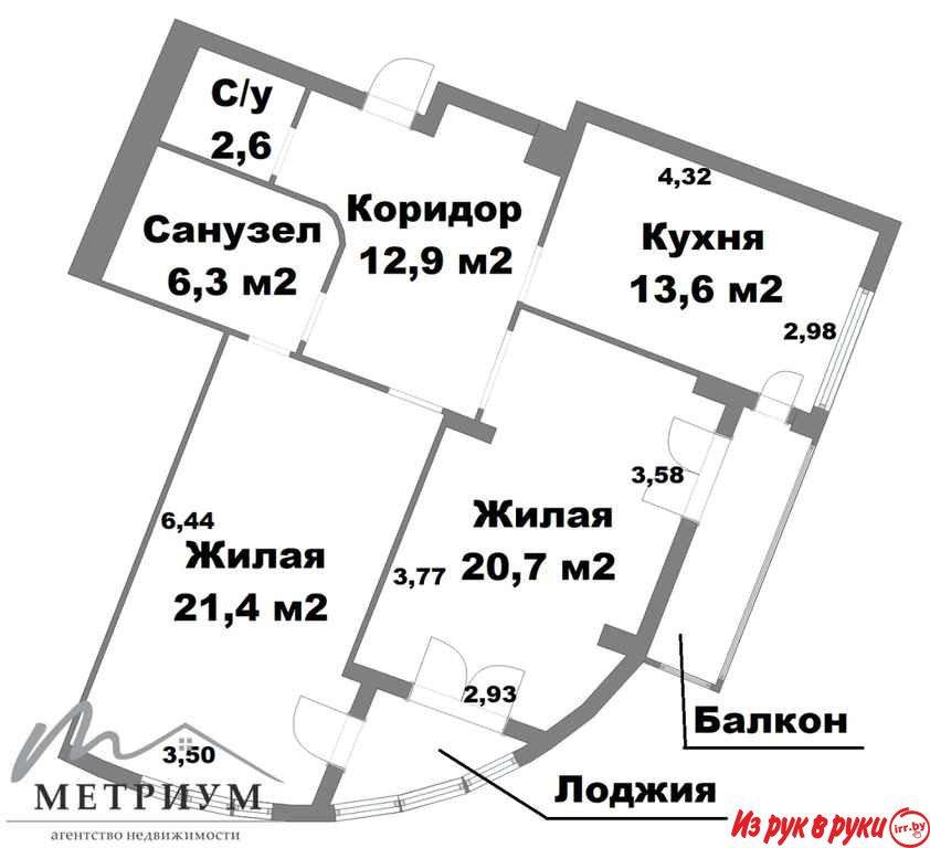 Отличная квартира на пр-те Победителей, 27 в ЖК Славянский квартал