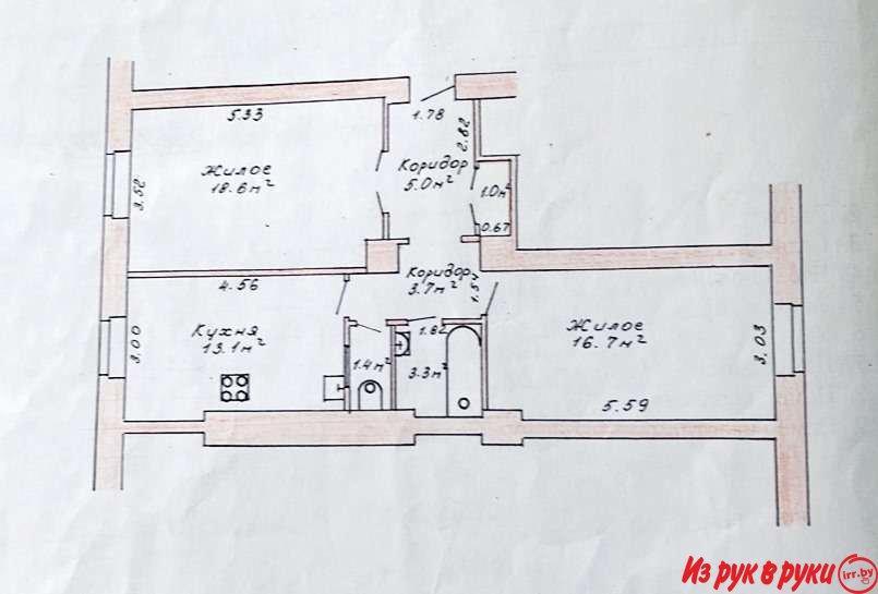 Продается 2-ком квартира в Бресте по ул. Ленина 18