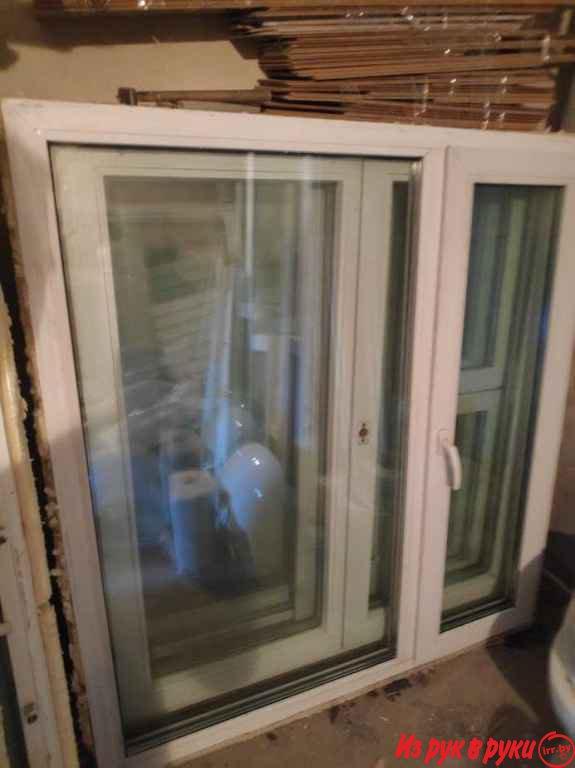 Окна пвх, профиль Veka. KBE. rehau.
430*2230 ц. 40р. глухое. Разделено