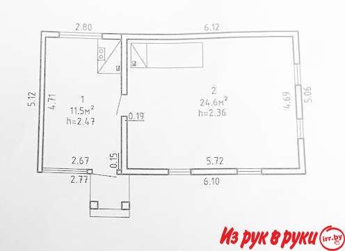 В живописном месте продается капитальная дача из бруса (36.10/0.00/11.