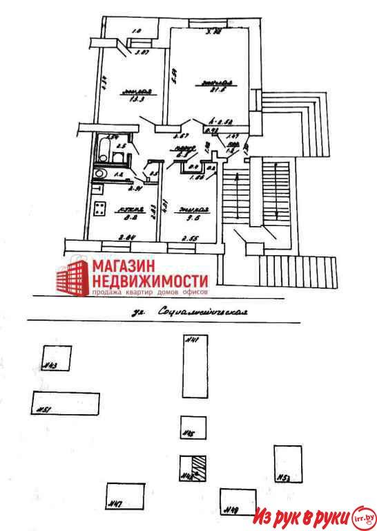 Квартира находится недалеко от больницы, рядом вся инфраструктура, мин