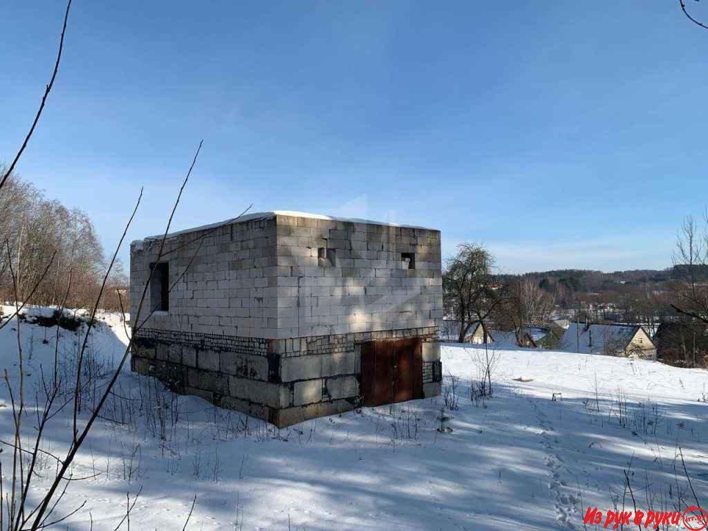 Продается земельный участок с незавершенным домом в агрогородке Олехно