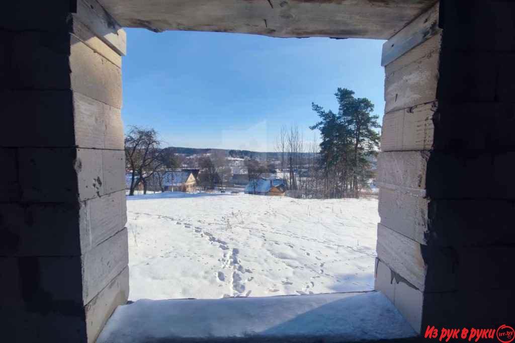 Продается земельный участок с незавершенным домом в агрогородке Олехно