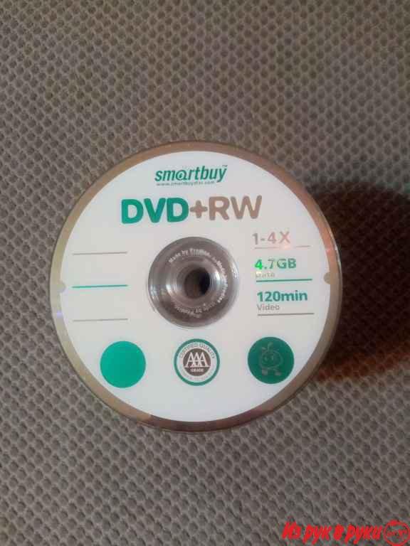 Диски DVD+RW 1-4X, 120min, 4.7GB новые 70 шт. + с фильмами - 151 шт. в